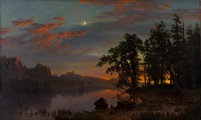 River Landscape by Albert Bierstadt