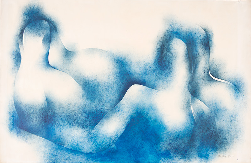 Norman Lewis artwork: "Untitled (Blue Waves)"