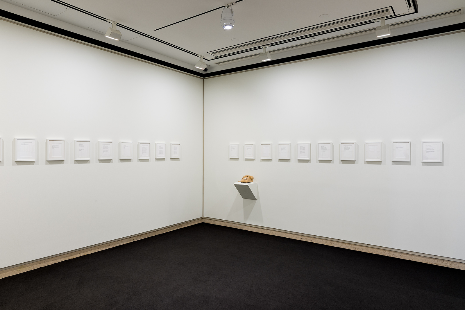 A telephone in the exhibition "Ken Friedman: 92 Events."